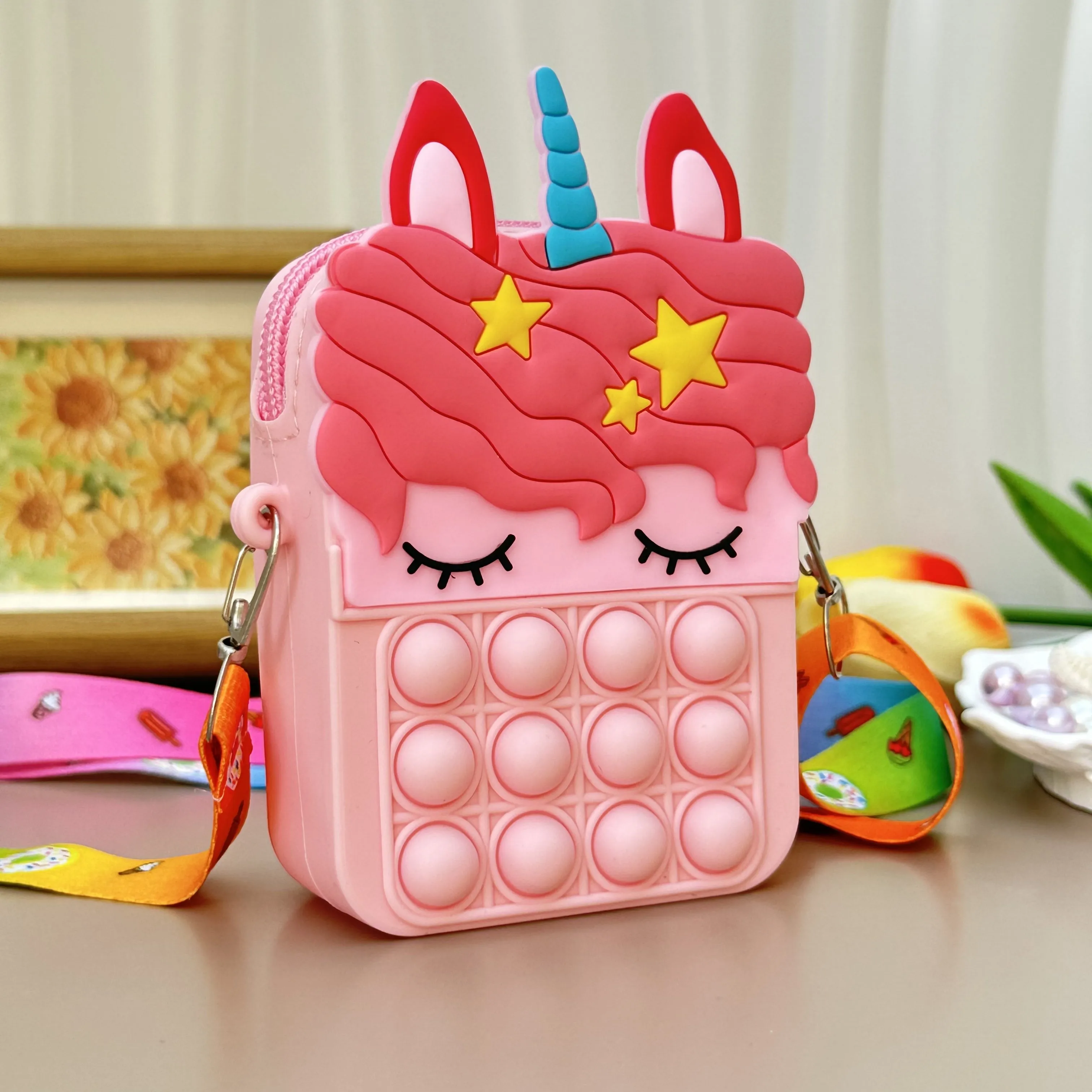 🌟 Magical Unicorn Satchel 🦄💖 - Adorable Coin Purse for Little Dreamers! 🎈 Ideal Gift for Ages 3-6!