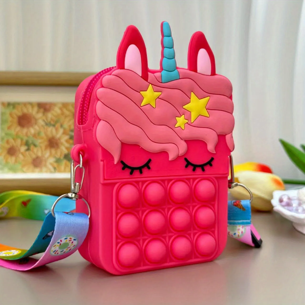🌟 Magical Unicorn Satchel 🦄💖 - Adorable Coin Purse for Little Dreamers! 🎈 Ideal Gift for Ages 3-6!