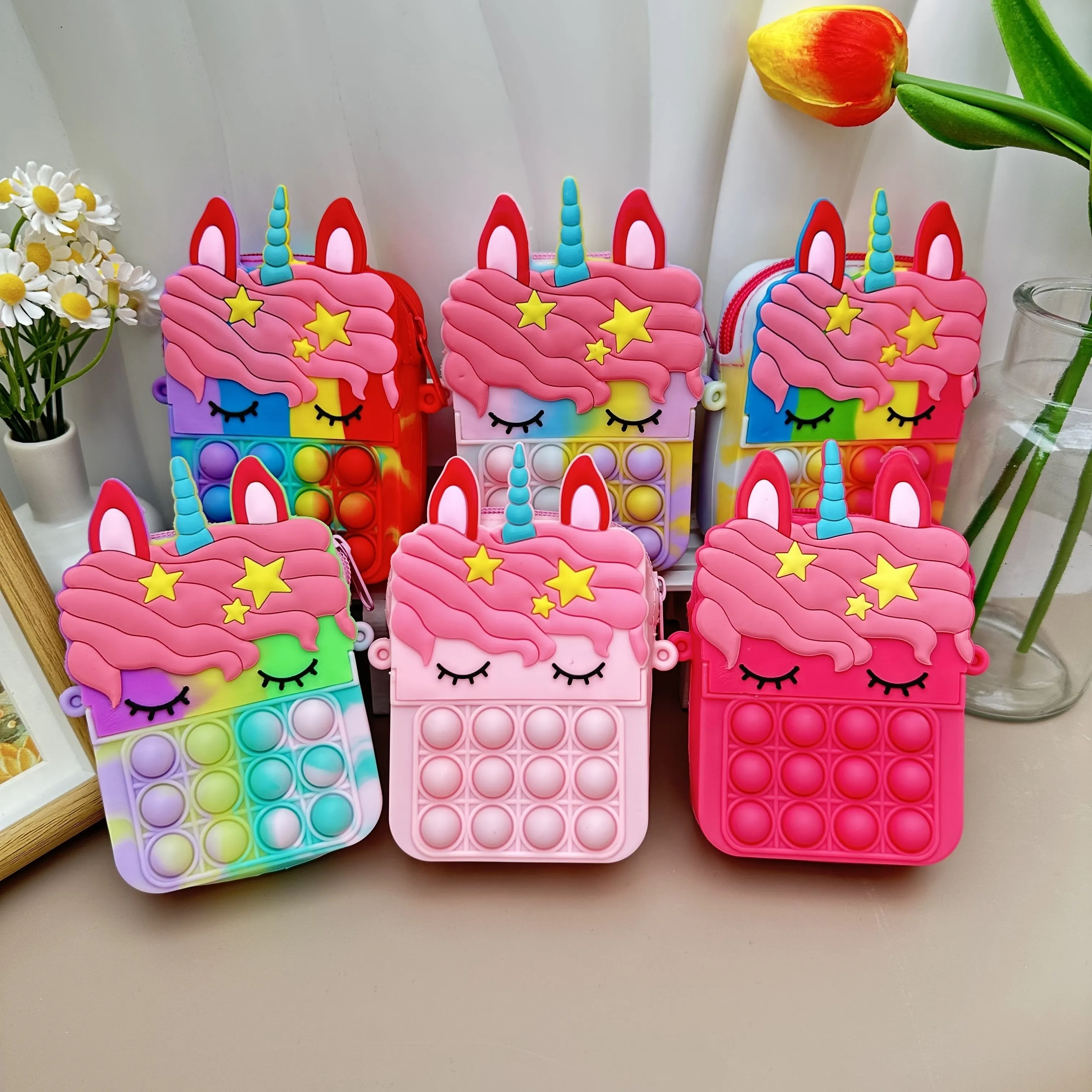 🌟 Magical Unicorn Satchel 🦄💖 - Adorable Coin Purse for Little Dreamers! 🎈 Ideal Gift for Ages 3-6!