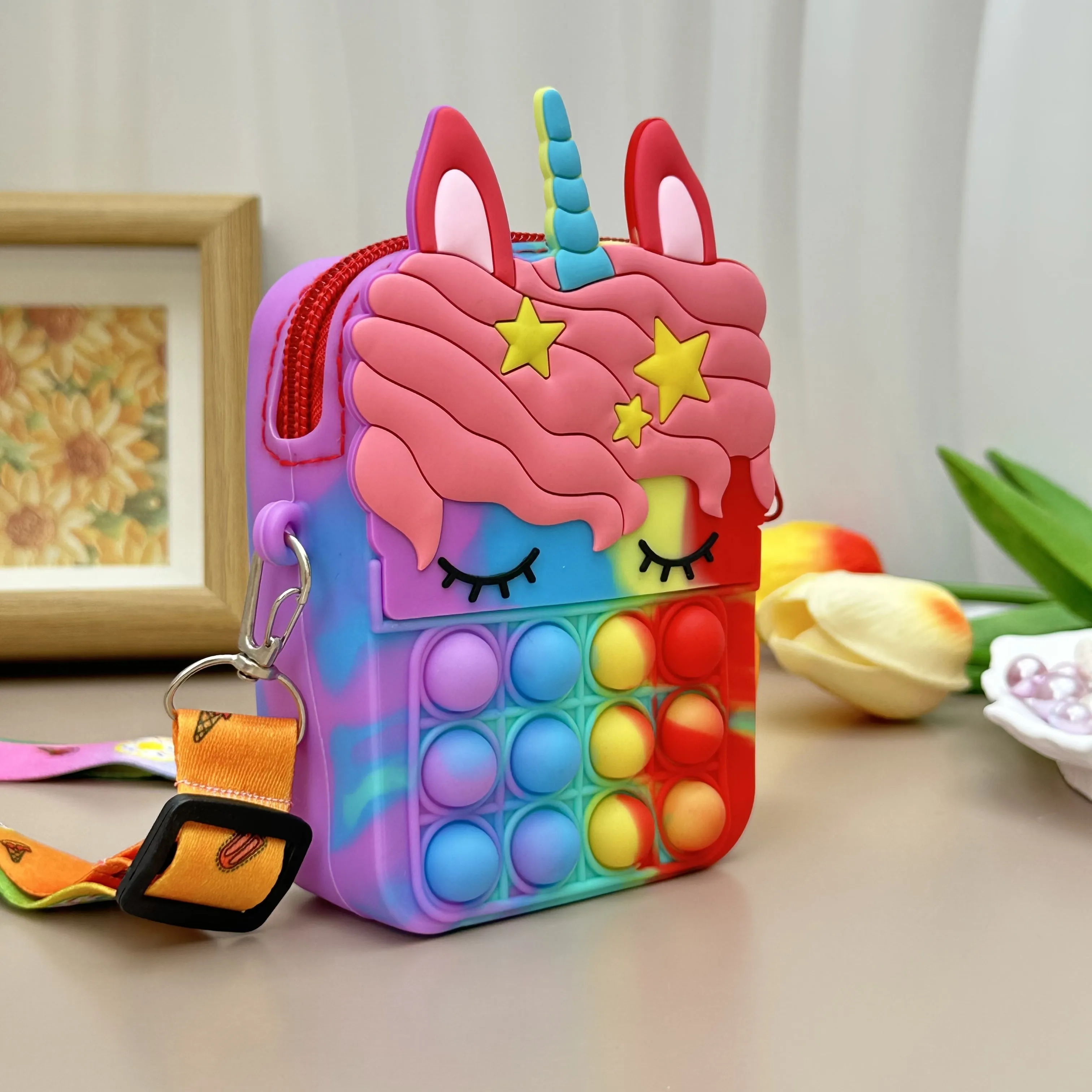 🌟 Magical Unicorn Satchel 🦄💖 - Adorable Coin Purse for Little Dreamers! 🎈 Ideal Gift for Ages 3-6!