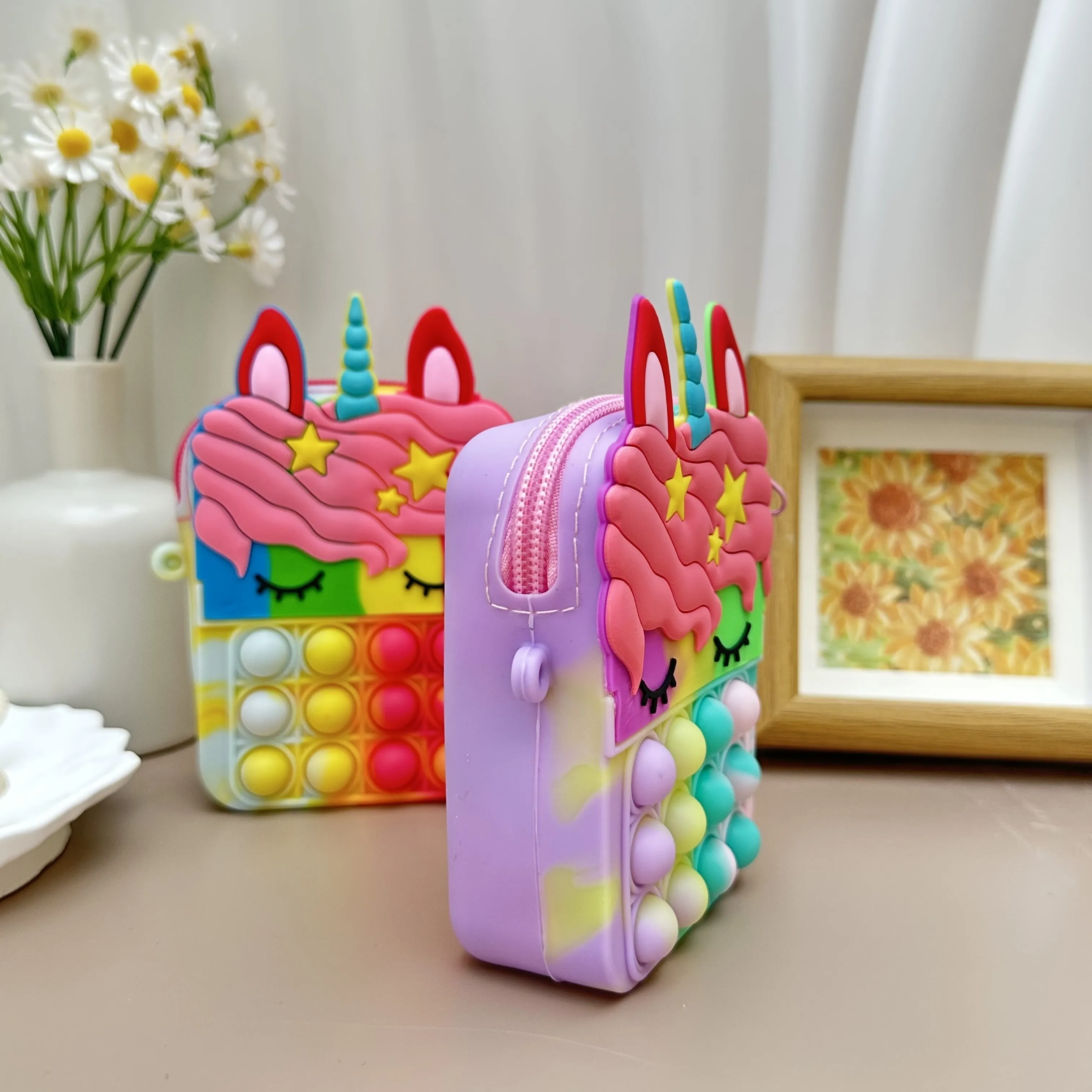 🌟 Magical Unicorn Satchel 🦄💖 - Adorable Coin Purse for Little Dreamers! 🎈 Ideal Gift for Ages 3-6!