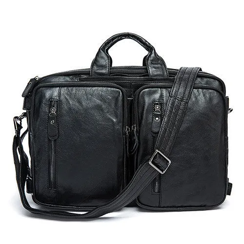 100% Genuine leather men messenger bags business bag laptop men bags men's briefcase tote shoulder laptop men's travel bag 432