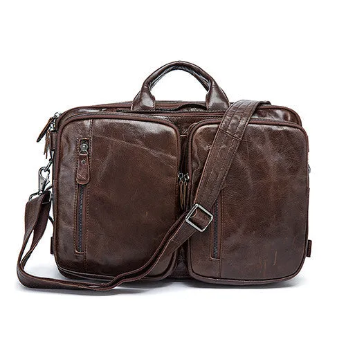 100% Genuine leather men messenger bags business bag laptop men bags men's briefcase tote shoulder laptop men's travel bag 432