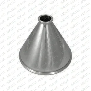 10" x 2" Tri Clamp, Tri Clover, Sanitary, Concentric Reducer, 304 Stainless Steel