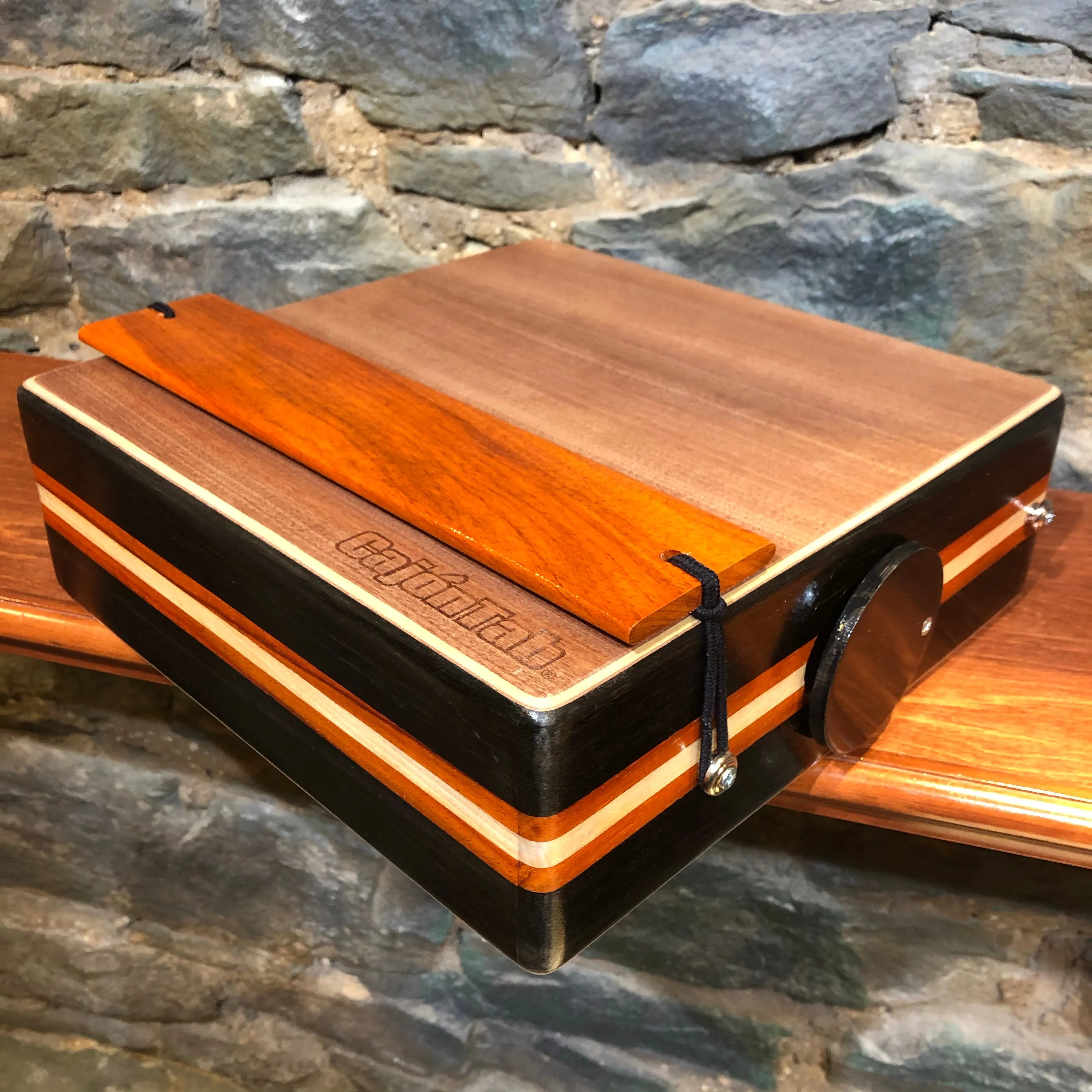12” Pro Series CajonTab- Ebony (Gaboon), Padauk, Cherry