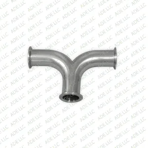 1.5" Tri Clamp Wye Bend