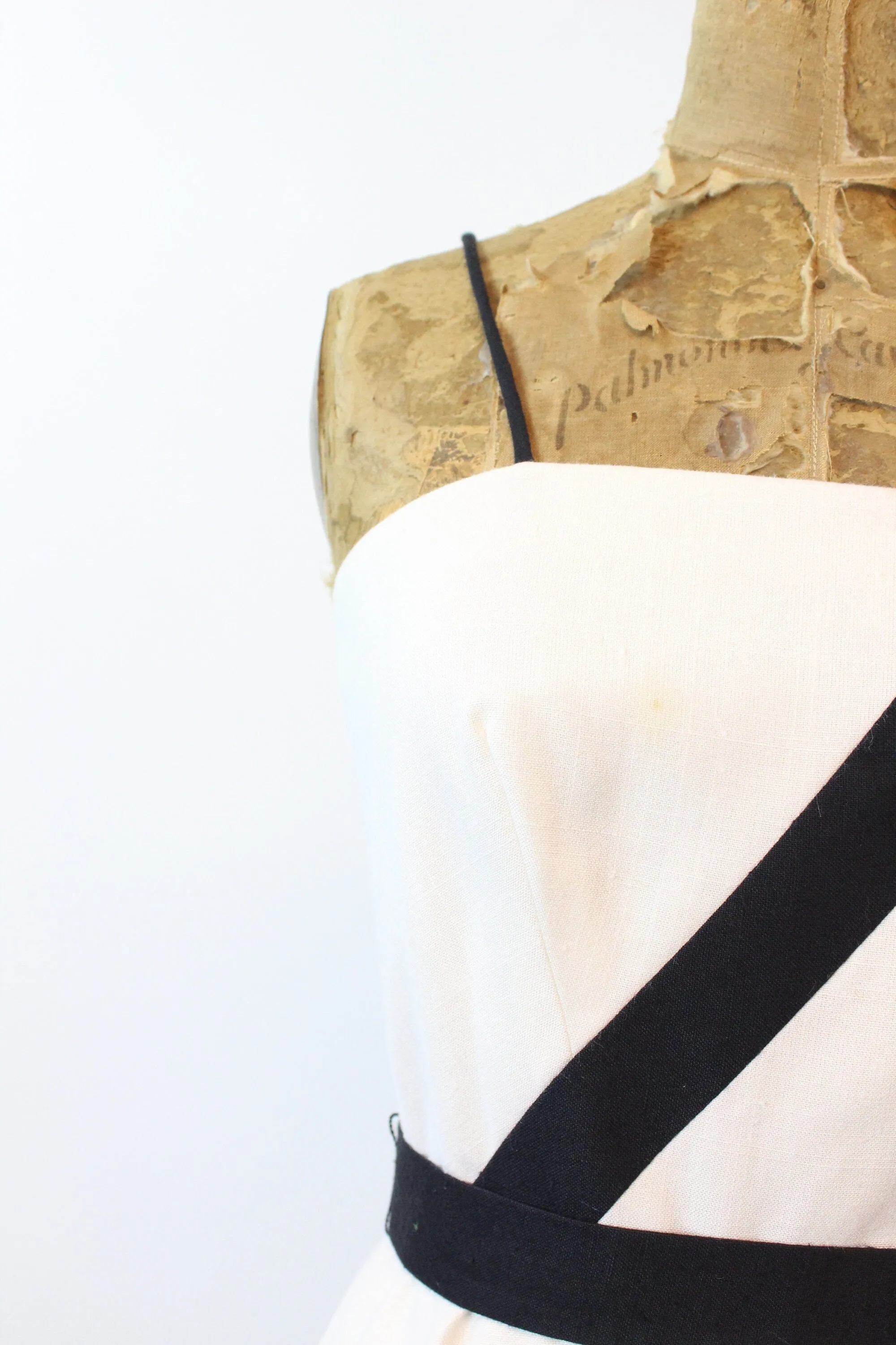 1960s LILLI DIAMOND graphic black white dress xs| new spring summer