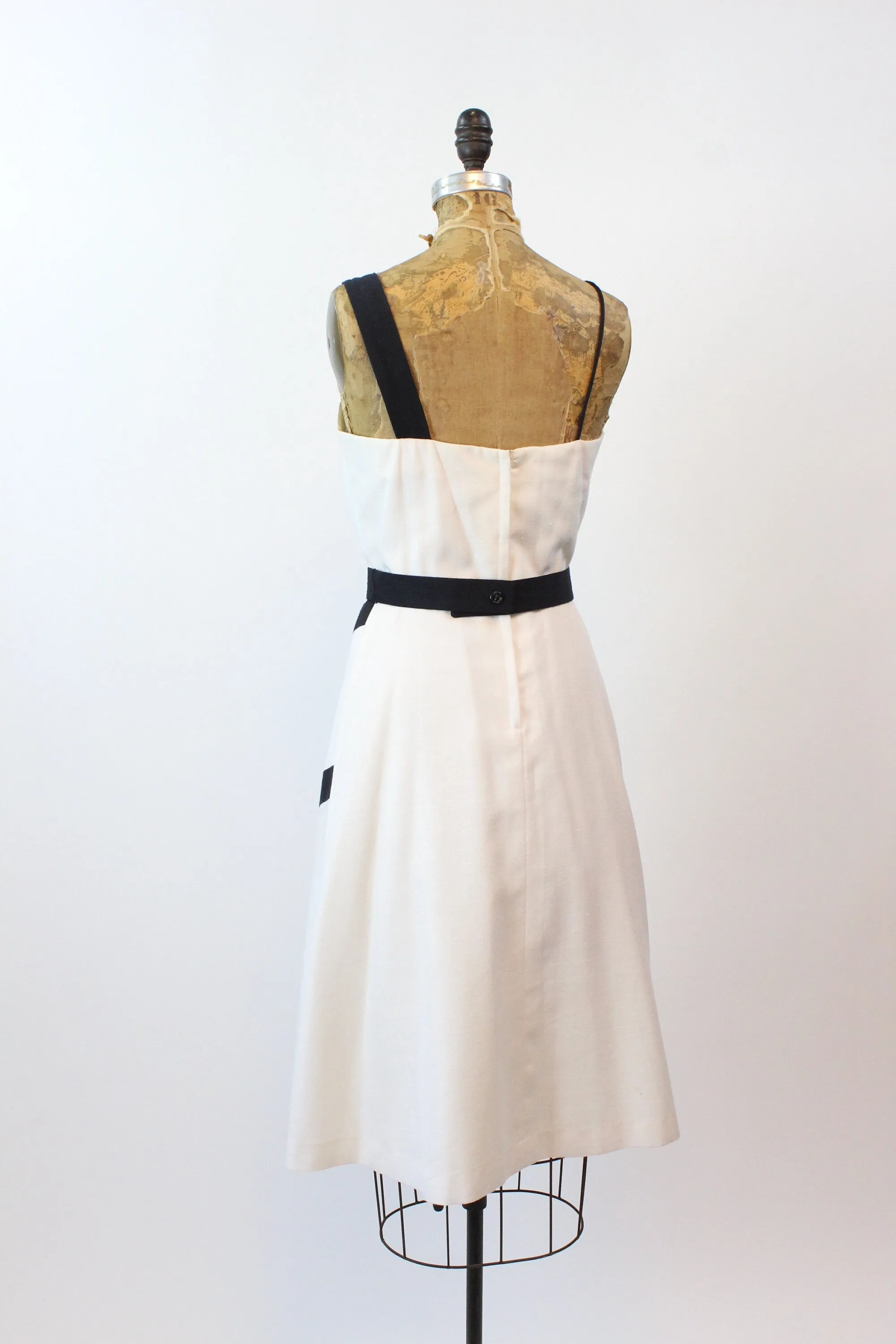 1960s LILLI DIAMOND graphic black white dress xs| new spring summer