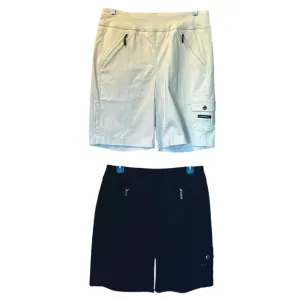 2 Pairs of Jamie Sadock Women’s Golf Shorts Sz 8 Khaki Tan &amp; Black NWOT