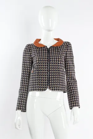 2001 S/S Herringbone Crop Jacket