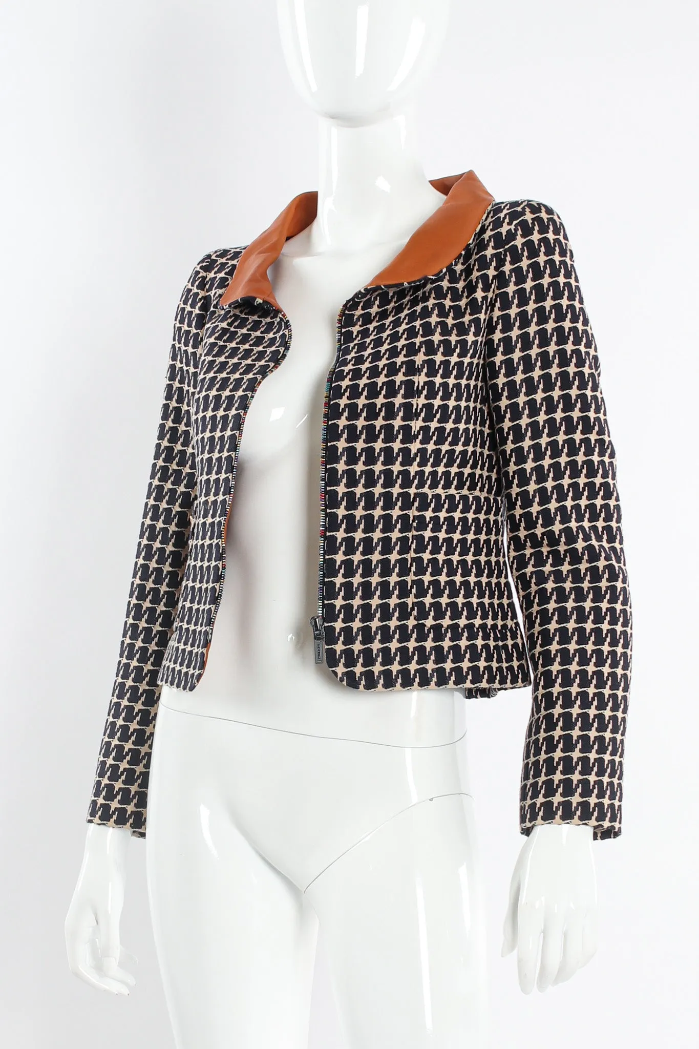 2001 S/S Herringbone Crop Jacket
