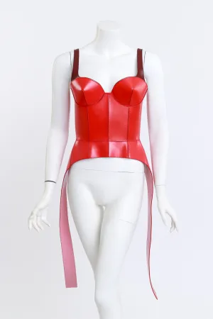2018 F/W Structured Leather Corset