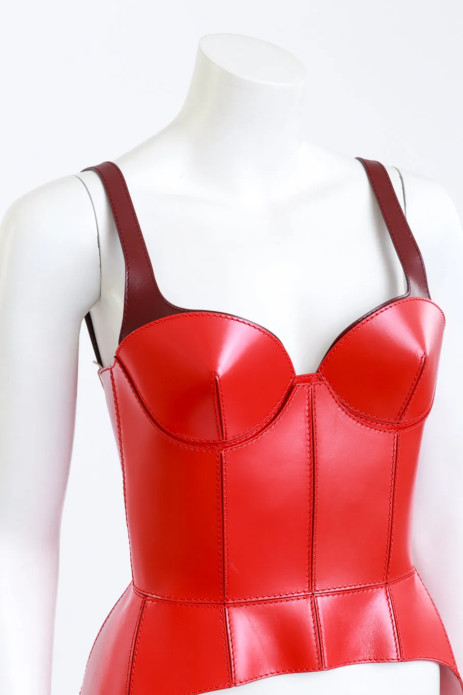 2018 F/W Structured Leather Corset