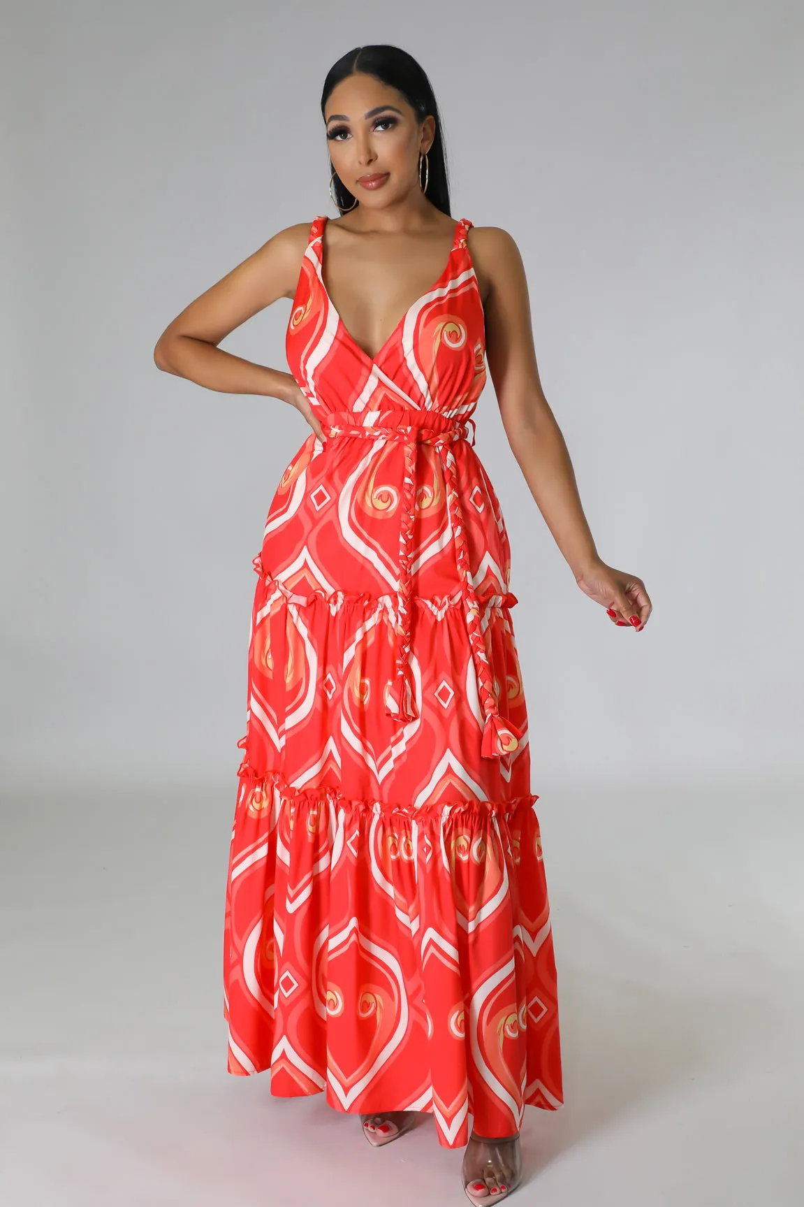 26657P - TWISTED STRAP SHOULDER DRESS (4PC)