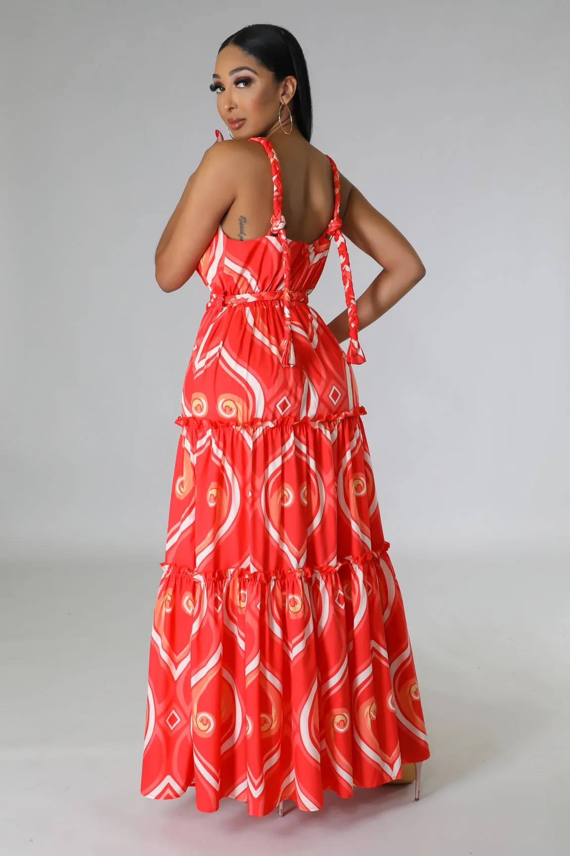 26657P - TWISTED STRAP SHOULDER DRESS (4PC)