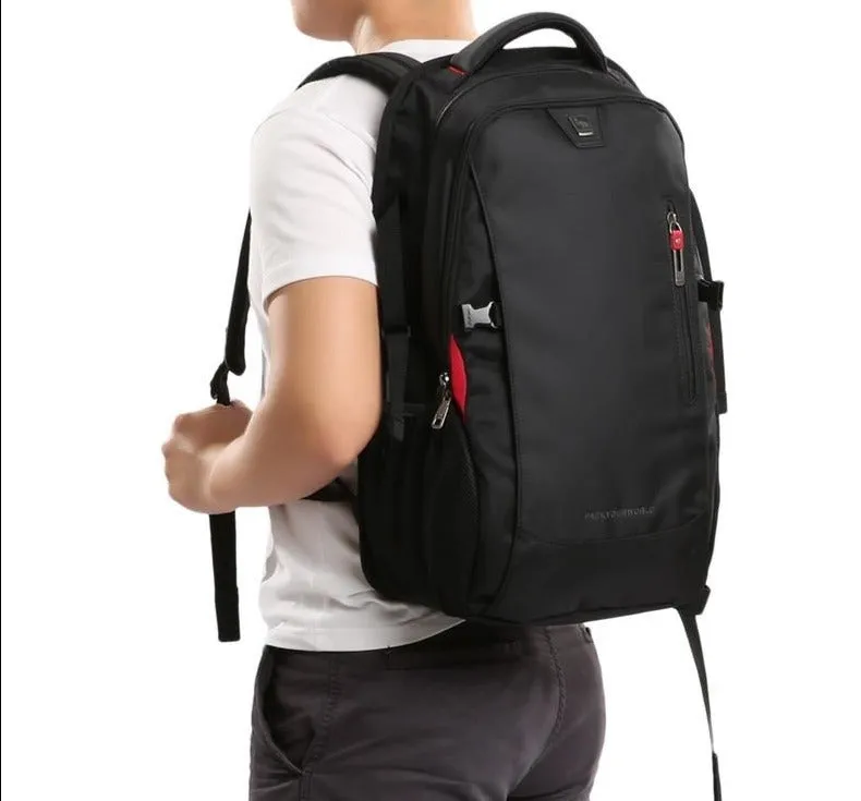 30 Liters Waterproof Nylon Backpack 15.6 inches Laptop Bag Black/Blue