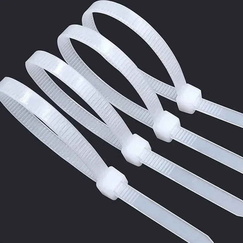 300/100Pcs Plastic Nylon Cable zip Ties Cord Ties Straps Fastening Reusable