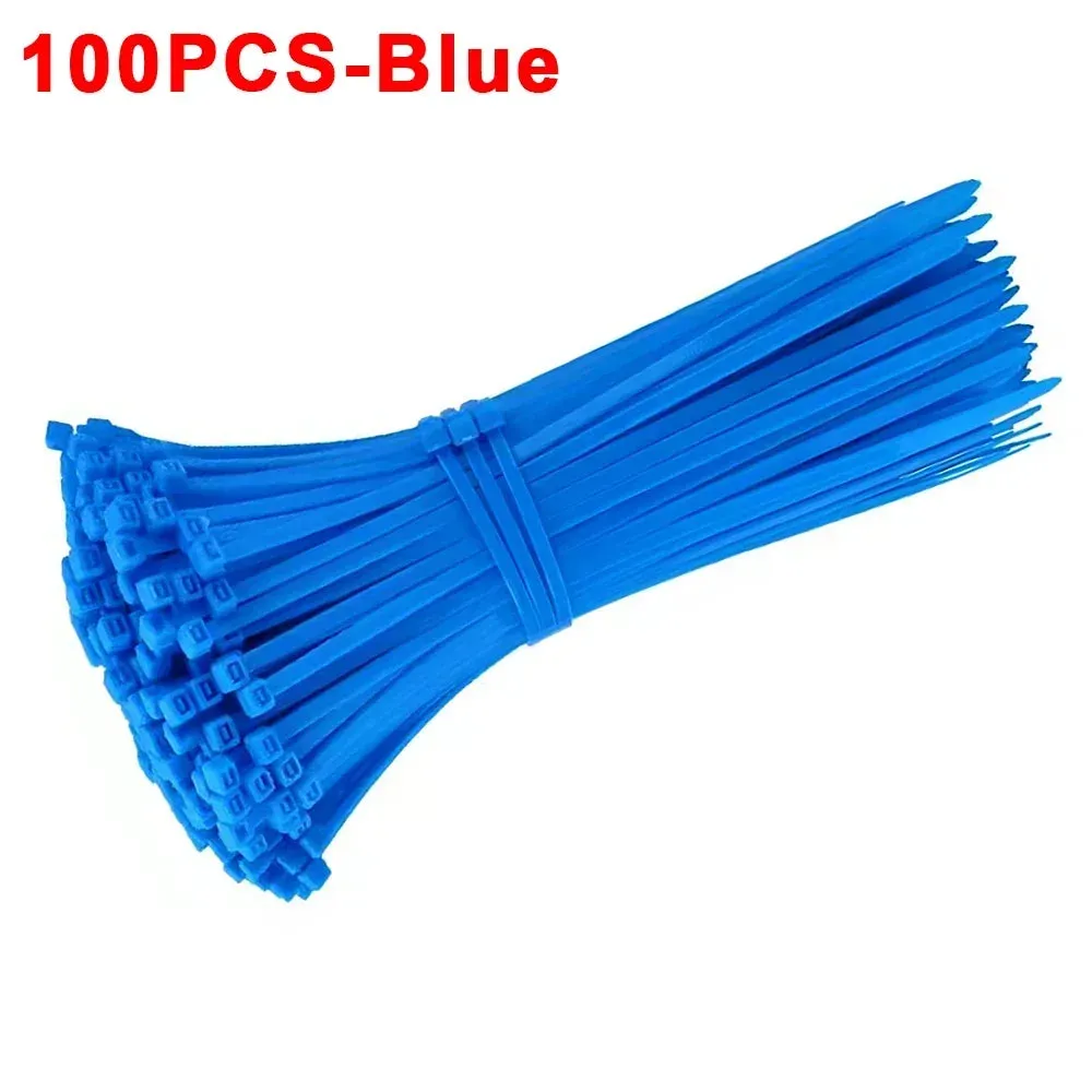 300/100Pcs Plastic Nylon Cable zip Ties Cord Ties Straps Fastening Reusable