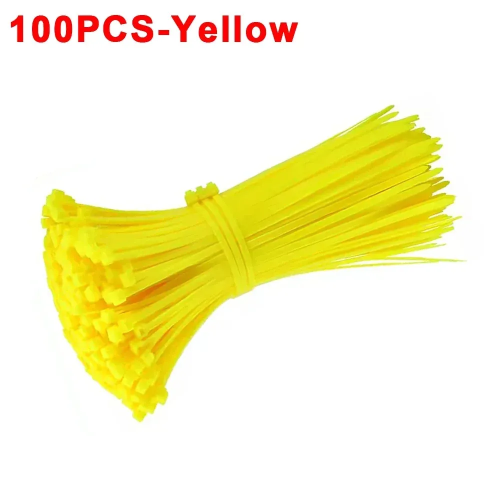 300/100Pcs Plastic Nylon Cable zip Ties Cord Ties Straps Fastening Reusable