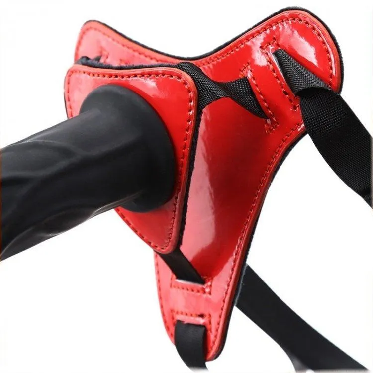 3486M      Big Red Devil Strap-on Harness with Detachable Penis