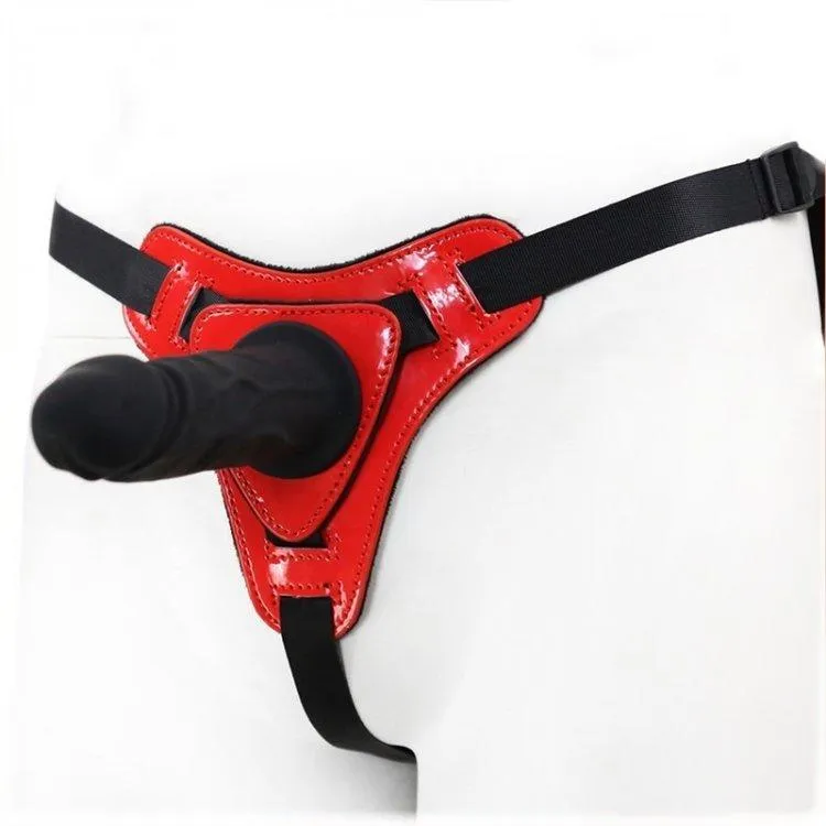 3486M      Big Red Devil Strap-on Harness with Detachable Penis