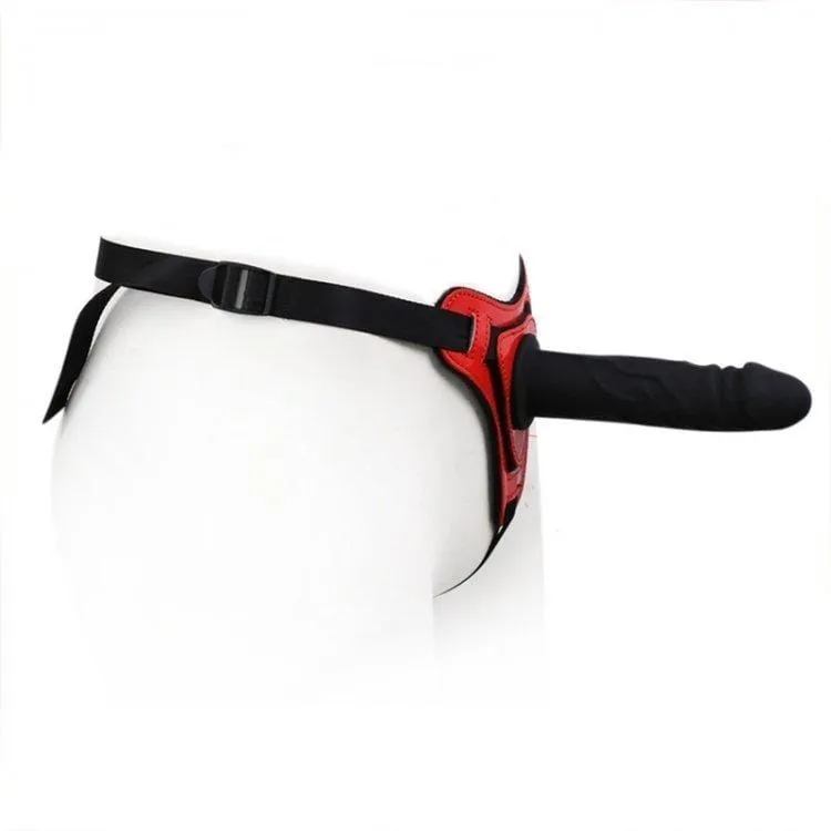 3486M      Big Red Devil Strap-on Harness with Detachable Penis