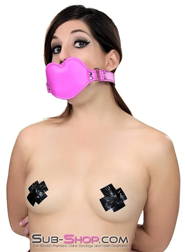 3844RS      Addick-tive Hot Pink Padded Lips Penis Gag