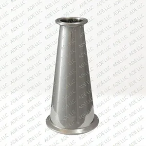 3" to 1.5"  Tri Clamp, Tri Clover, Sanitary, Concentric Reducer, 304 Stainless Steel