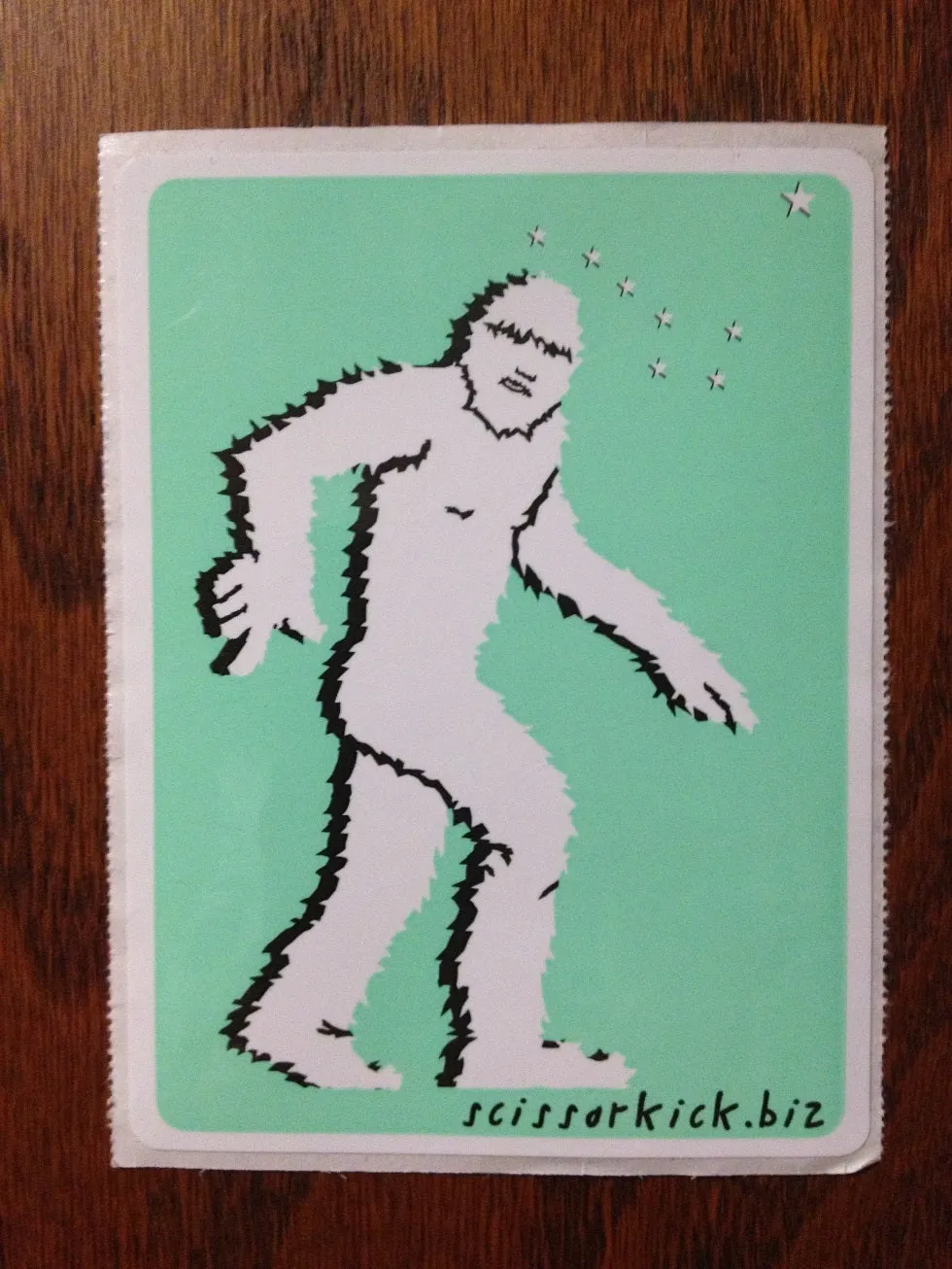 3" x 4" Vinyl Mint Yeti Sticker
