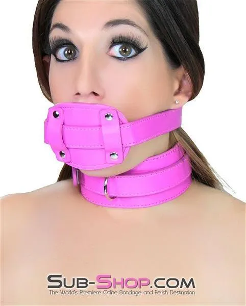 5709RS      Hot Pink Locking Penis Gag - MEGA Deal