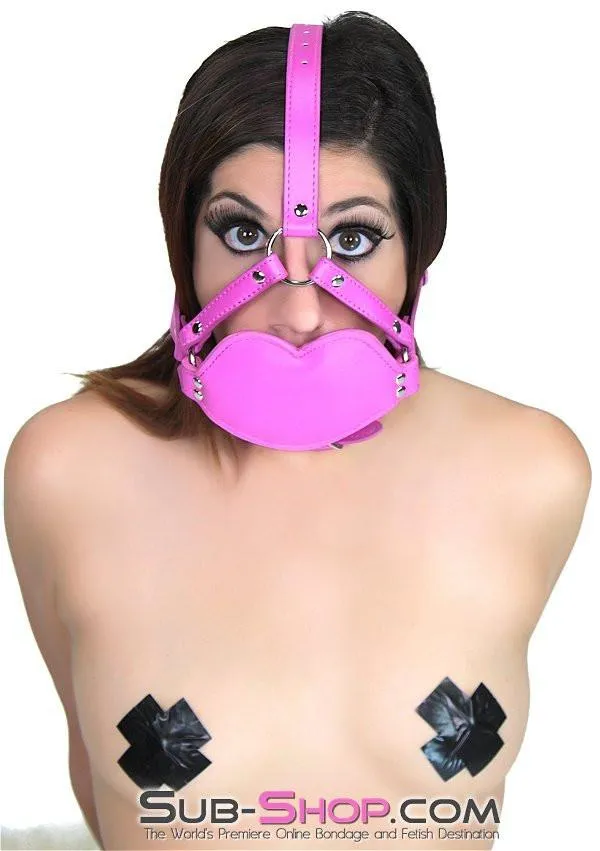6746RS      Blow Job Trainer Hot Pink Thick Penis Gag Trainer