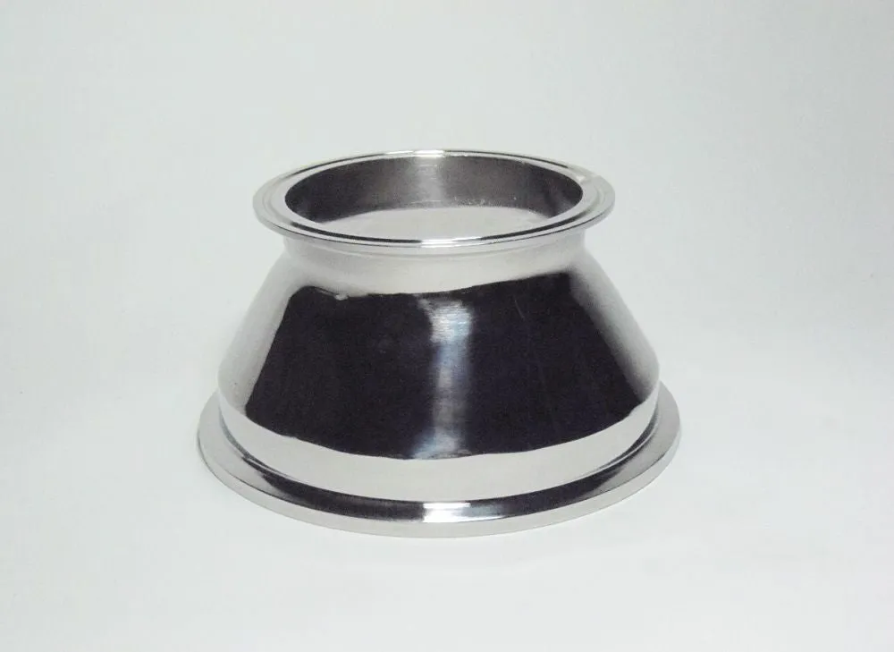 6" to 4" Tri Clamp Concentric Reducer