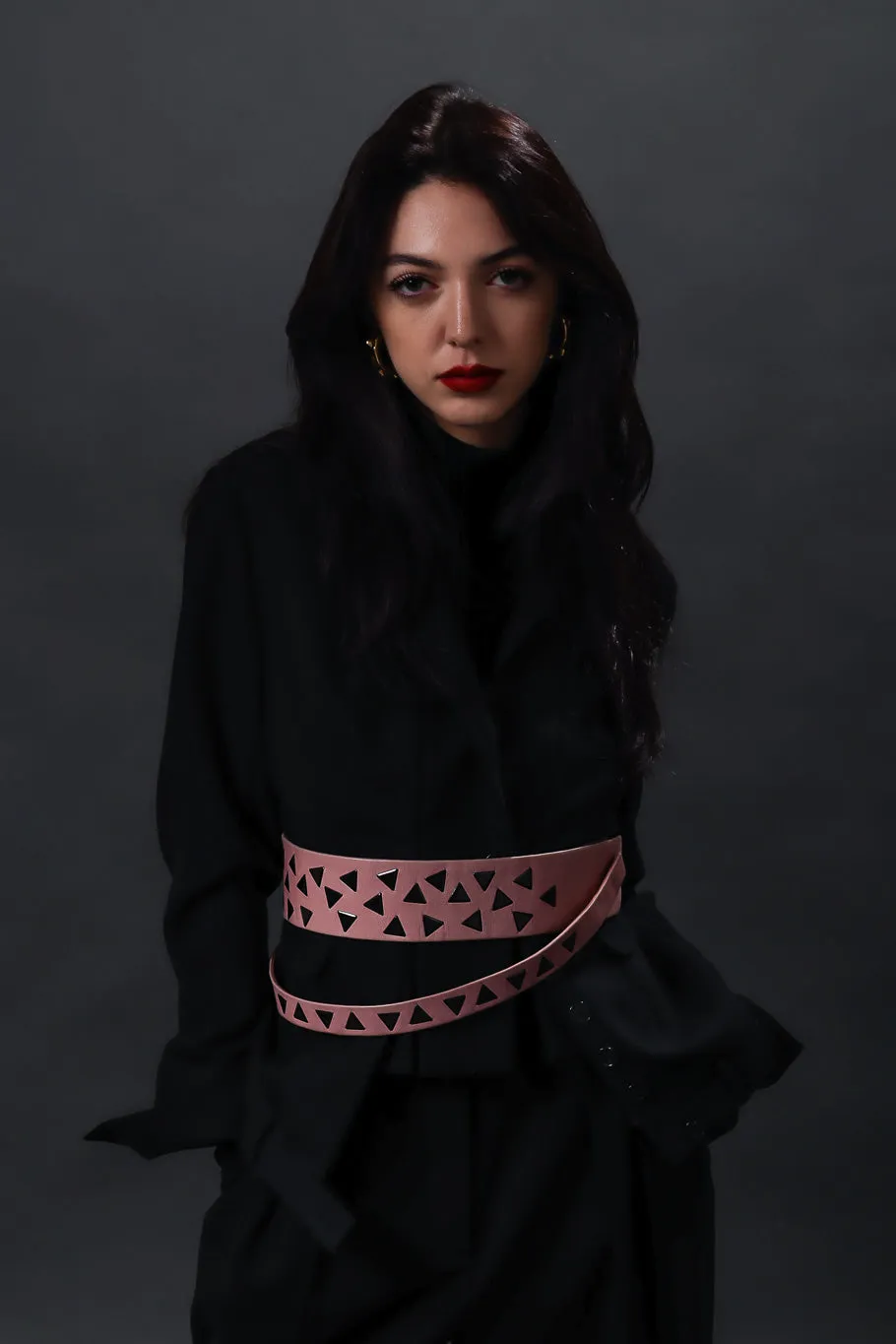 80s Geo Studded Waist Belt