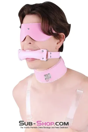 8916DL-SIS      Prissy Sissy Accessory Pink Feminization Blinded By Love Blindfold
