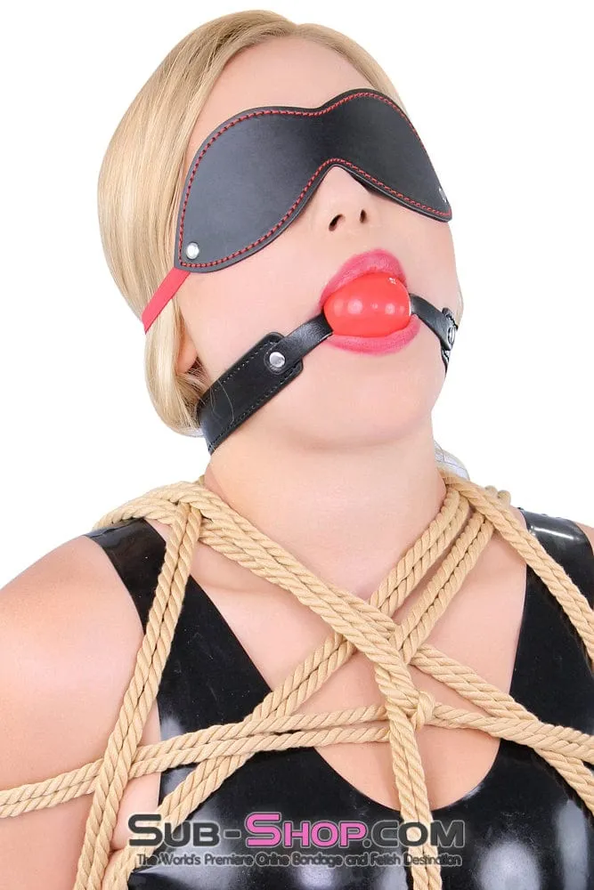 8947DL      <b>BOGO!</b> Bondage Basics Beginner’s Red Rubber Ball Gag