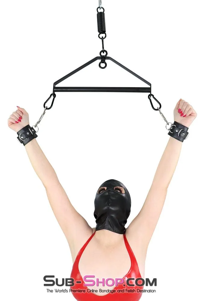 9022DL      Open Eyes Lacing Full Bondage Hood