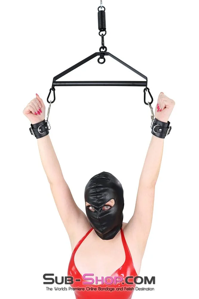 9022DL      Open Eyes Lacing Full Bondage Hood