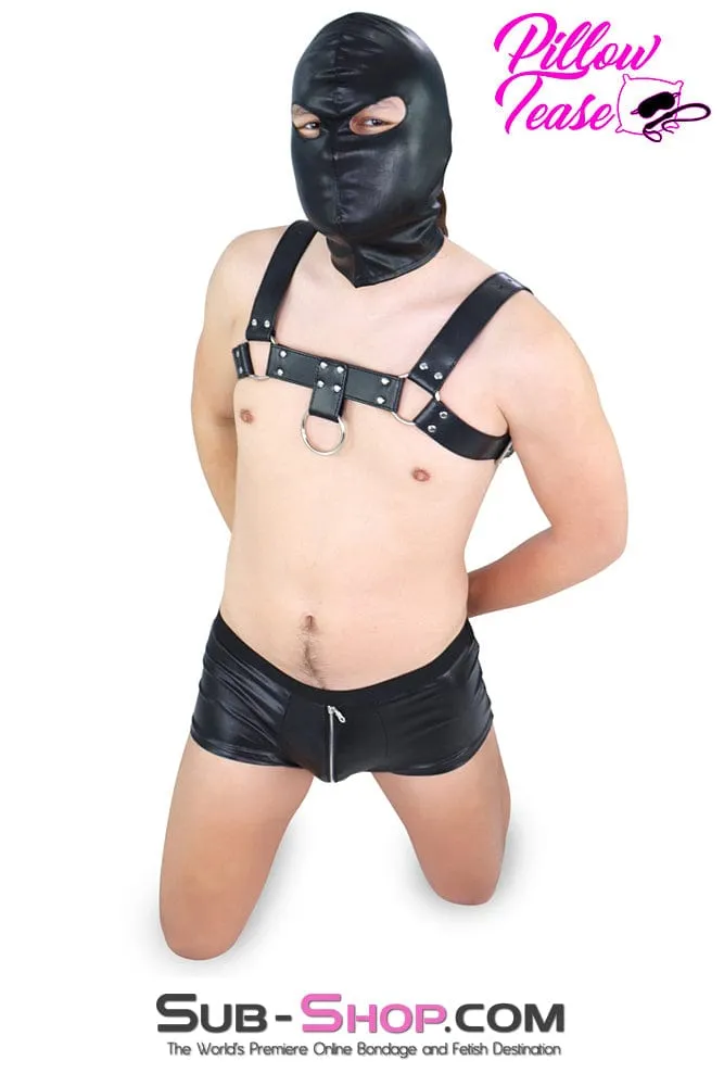 9022DL      Open Eyes Lacing Full Bondage Hood