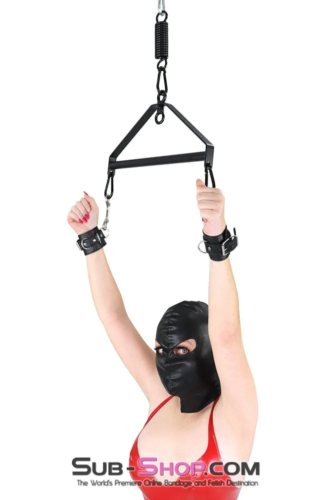9022DL      Open Eyes Lacing Full Bondage Hood