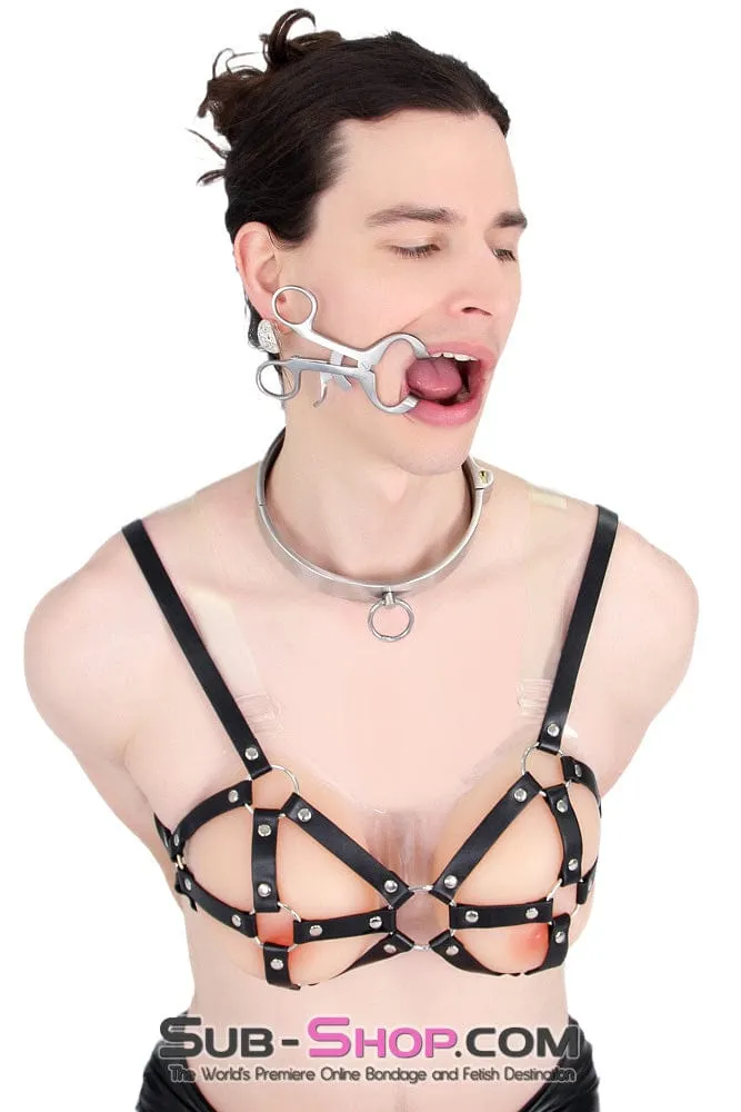9897RS-SIS      Breast Cage Sissy Bondage Bra