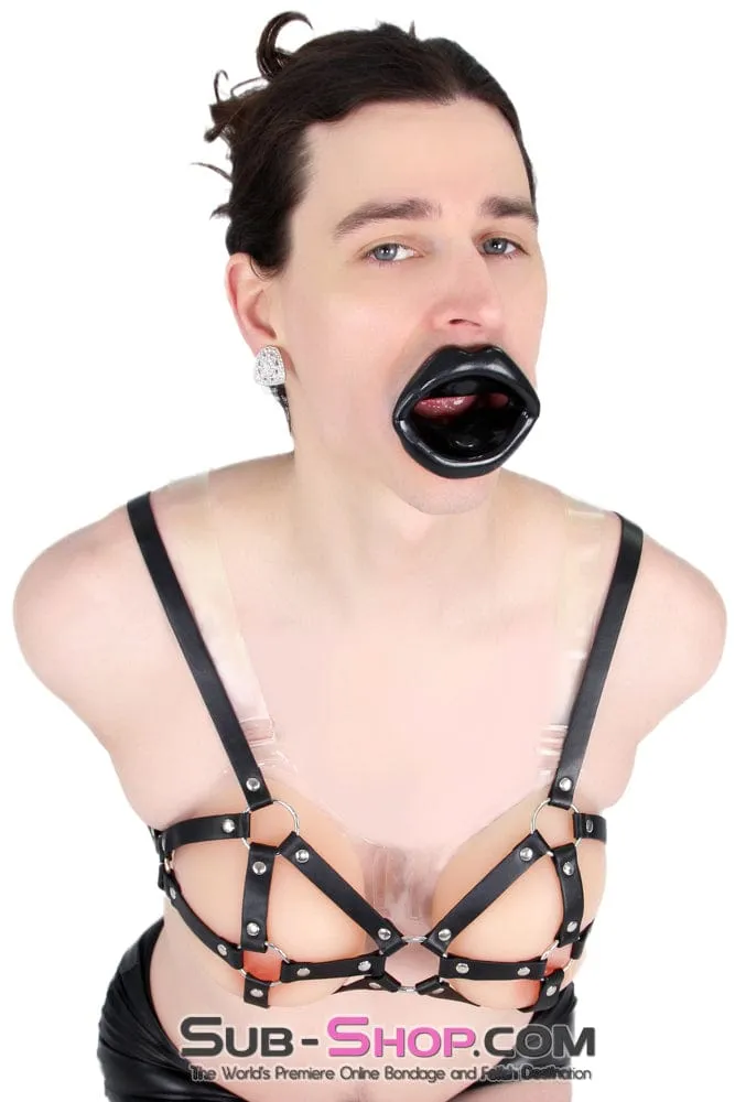 9897RS-SIS      Breast Cage Sissy Bondage Bra