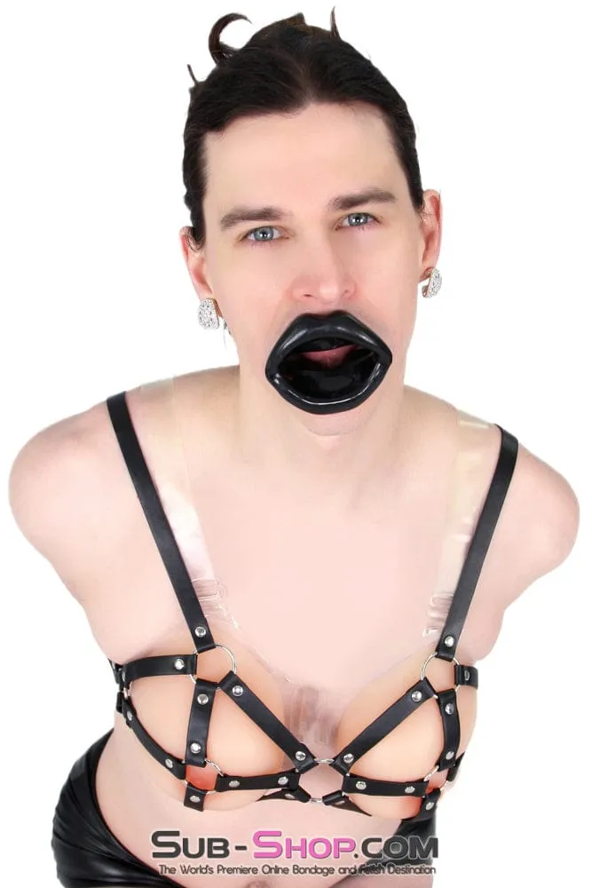 9897RS-SIS      Breast Cage Sissy Bondage Bra