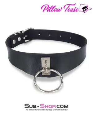 9915DL      Black Thin Chevron Bondage Fashion Collar