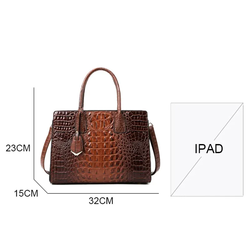 ALLIGATOR Leather Women Messenger Bags Crocodile Female Crossbody Shoulder Hand Bags for Women 2024 High Quality Ladies Handbags