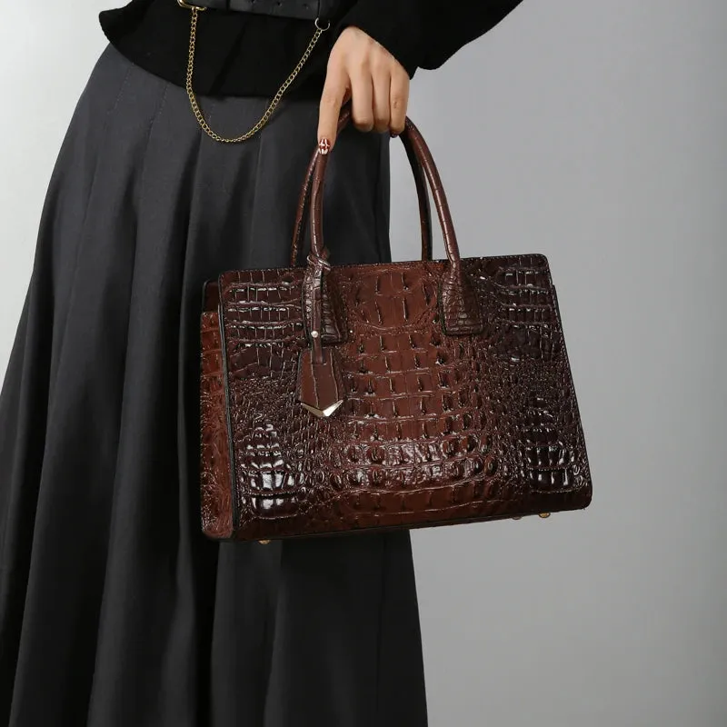 ALLIGATOR Leather Women Messenger Bags Crocodile Female Crossbody Shoulder Hand Bags for Women 2024 High Quality Ladies Handbags