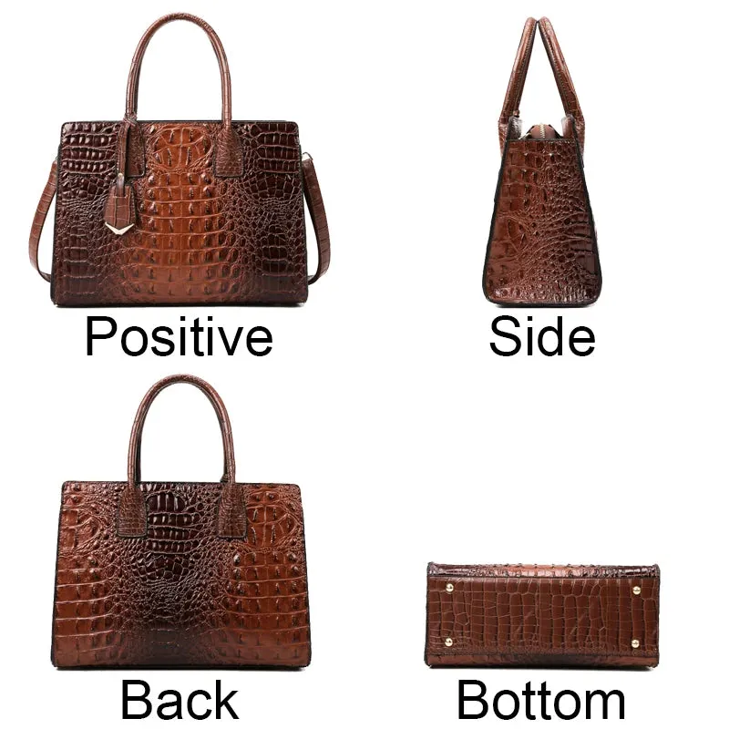 ALLIGATOR Leather Women Messenger Bags Crocodile Female Crossbody Shoulder Hand Bags for Women 2024 High Quality Ladies Handbags
