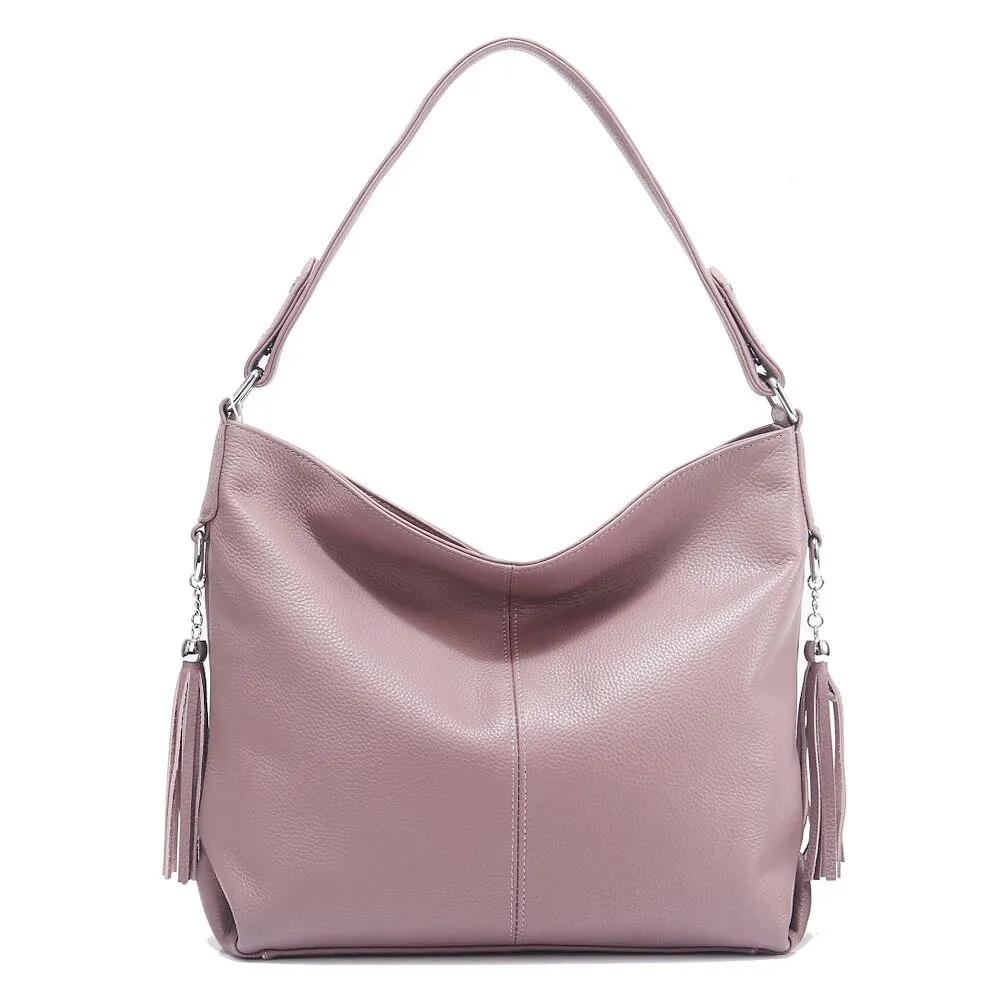 Allure Leather Hobo Bag Shoulder Bag Crossbody Bag for Women - One Size