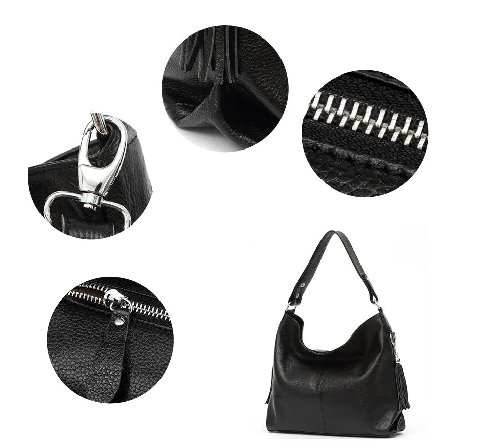 Allure Leather Hobo Bag Shoulder Bag Crossbody Bag for Women - One Size