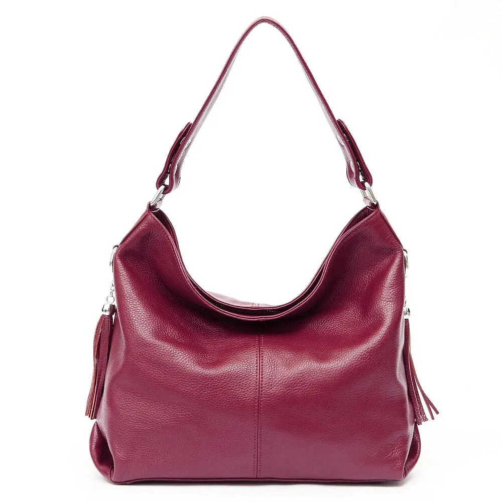 Allure Leather Hobo Bag Shoulder Bag Crossbody Bag for Women - One Size