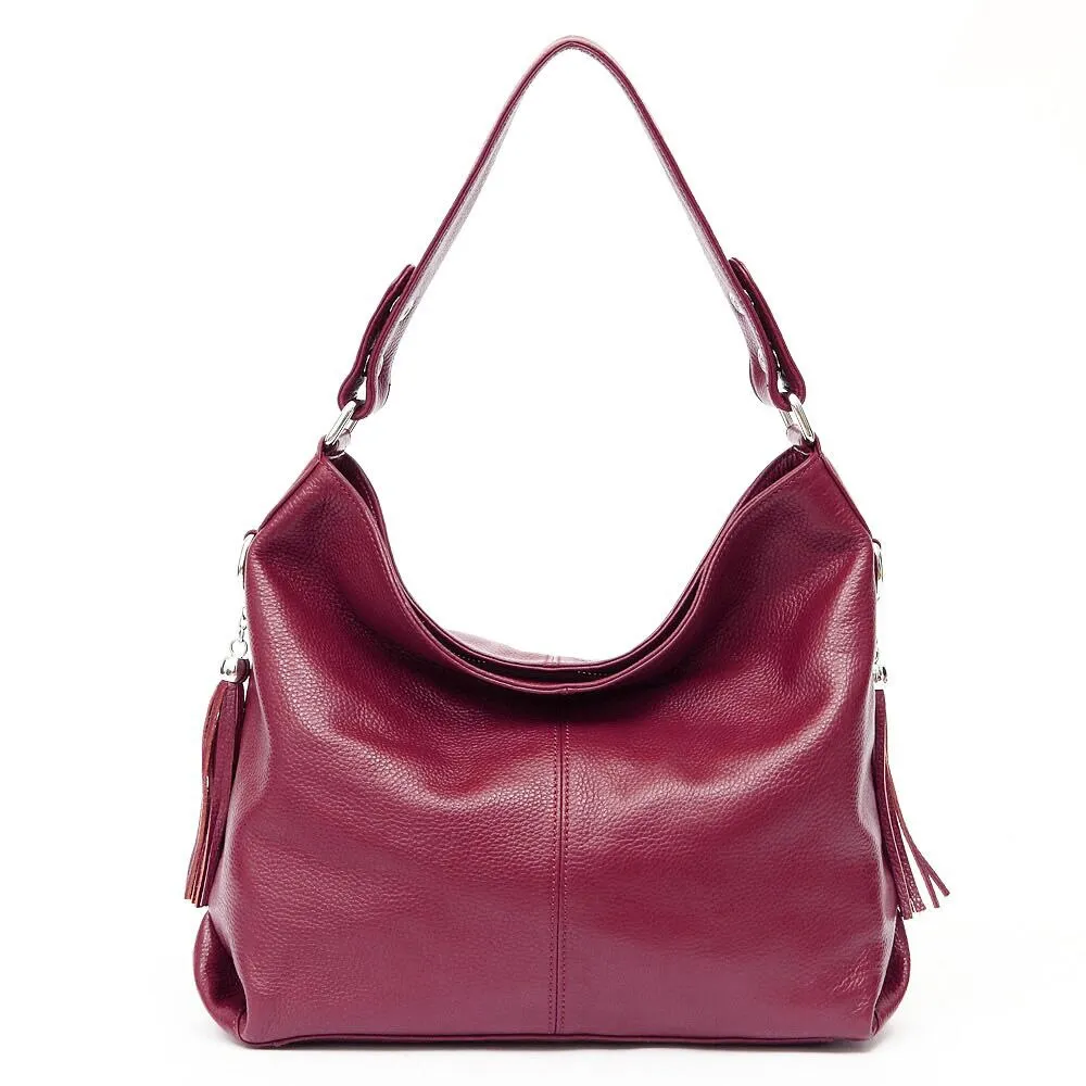 Allure Leather Hobo Bag Shoulder Bag Crossbody Bag for Women - One Size